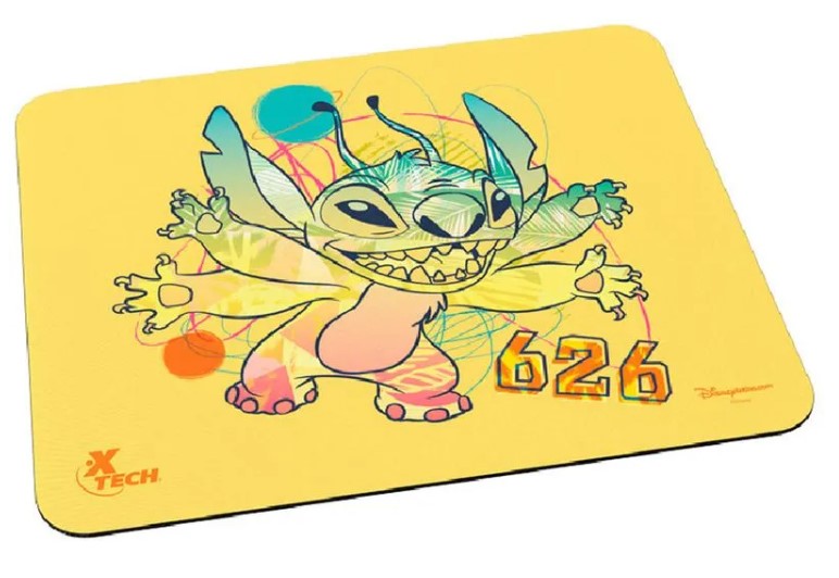 Mouse Pad Xtech Disney Stitch 8.6x7x0.7in, XTA-D100ST-YL