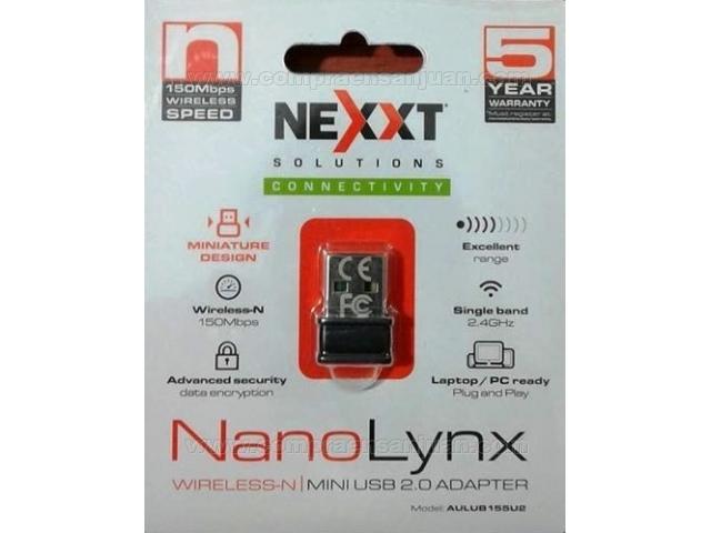 Nexxt NanoLynx USB Wireless Adapter  150Mbps Nano NCU-L150