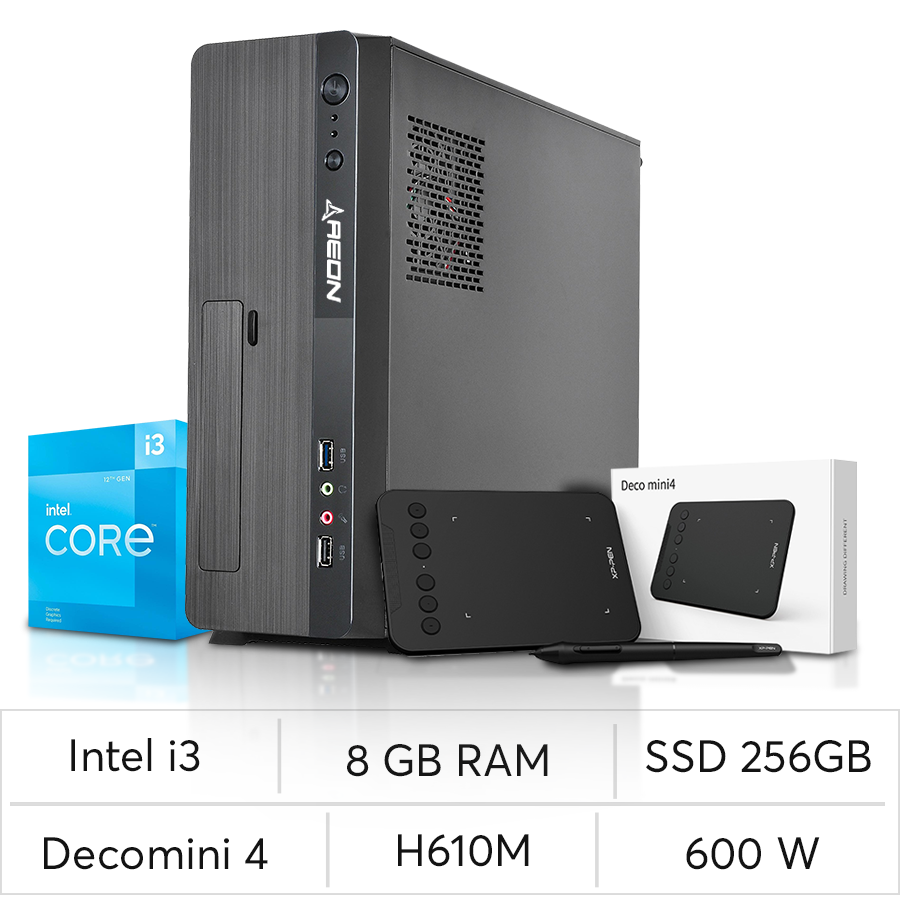 PC Aeon Design Slim i3 12TH