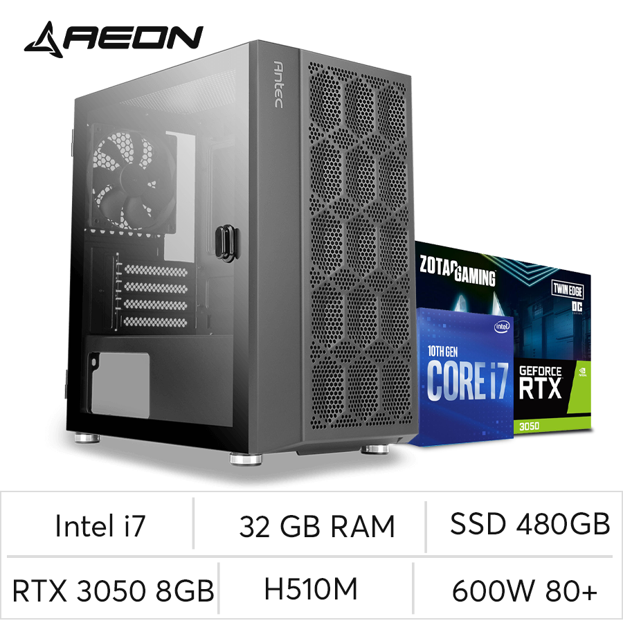 Pc Aeon i7-10700F RTX 3050