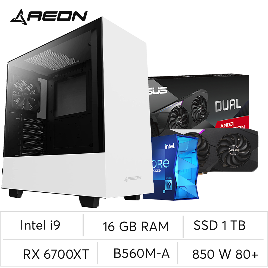 Pc aeon i9 11900K RX 6700XT El Tata