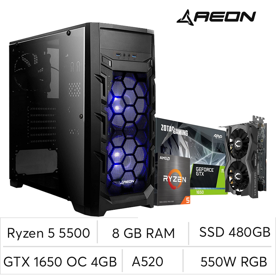 Pc Aeon Patriot Ryzen 5 5500 GTX 1650