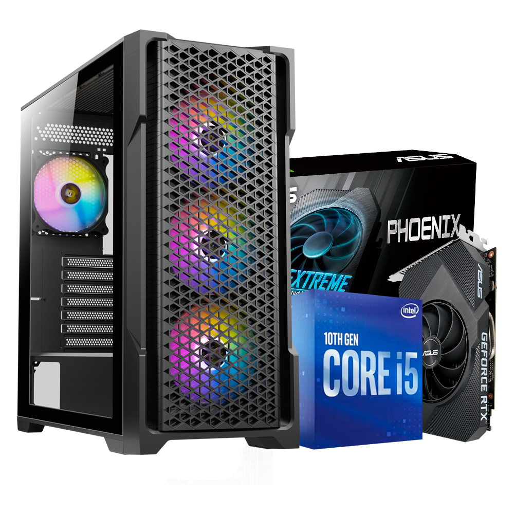 PC AXG i5 10TH, Intel i5-10400, RTX 3050 8GB GDDR6, DDR4 16GB, M.2 500GB, 700W 80+ BRONCE