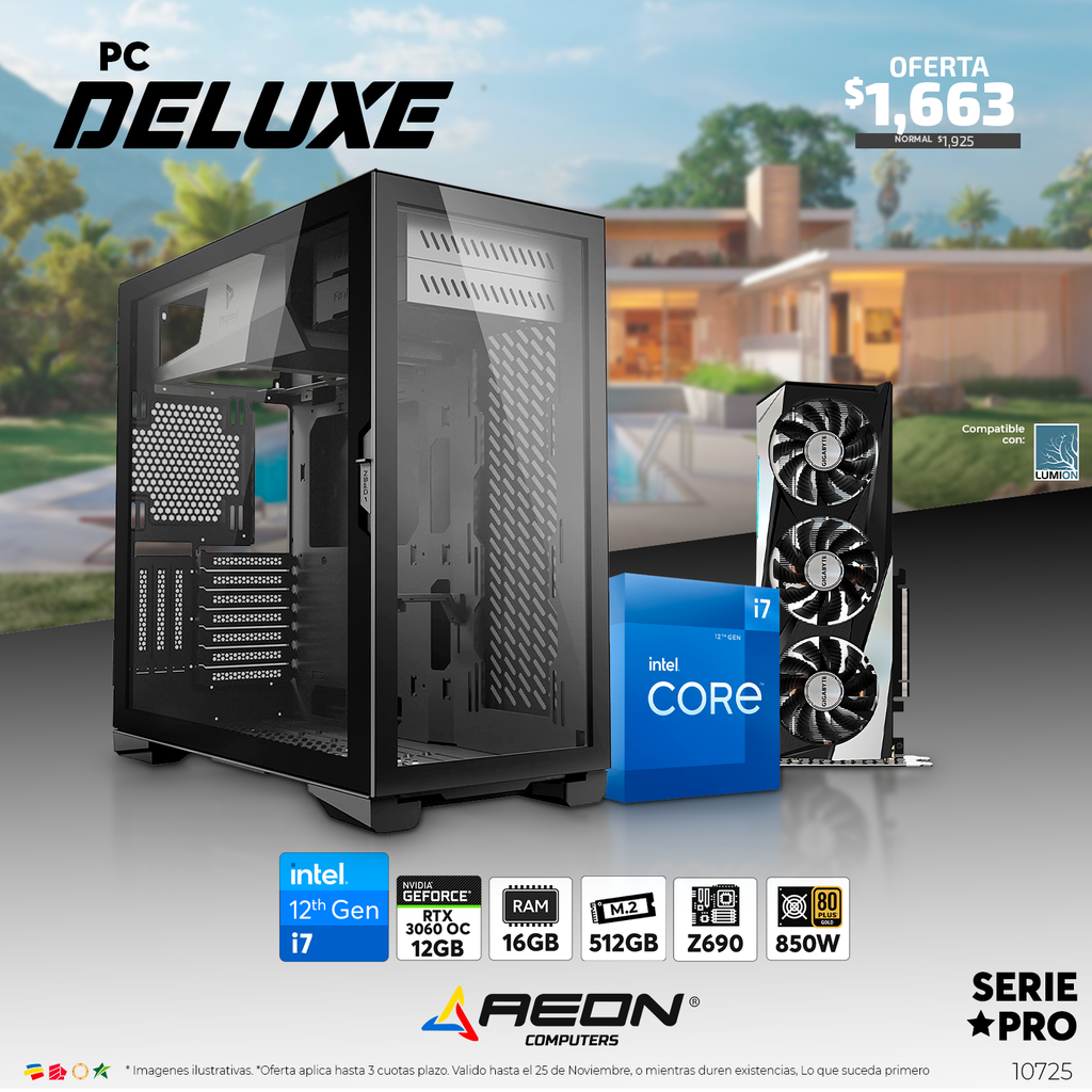 PC Deluxe i7 - 12700F RTX 3060 OC 12GB