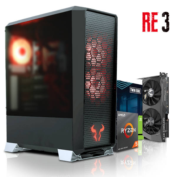 PC EVO GS - RE 3 RYZEN 5 5600, RTX 3060 8GB, 16GB RAM, M.2 250GB.