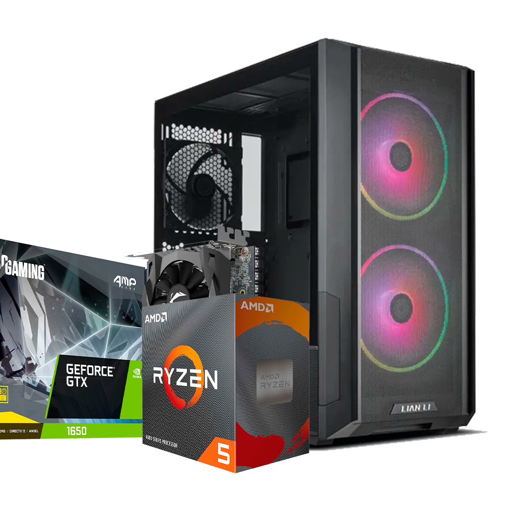 PC LANCOOL RYZEN 5 4500, GTX 1650 4GB, SSD 240GB, DDR4 16GB.