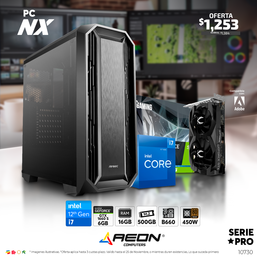 PC NX i7-12700F GTX 1660 Super