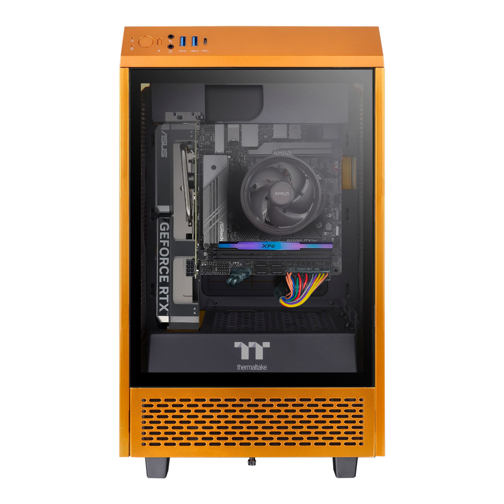 PC Poke Pal Yelow - Ryzen 5 5600, RTX 4060 8GB OC, 16GB DDR4 RGB, M.2 500GB, 650W 80+ Bronce - B550M