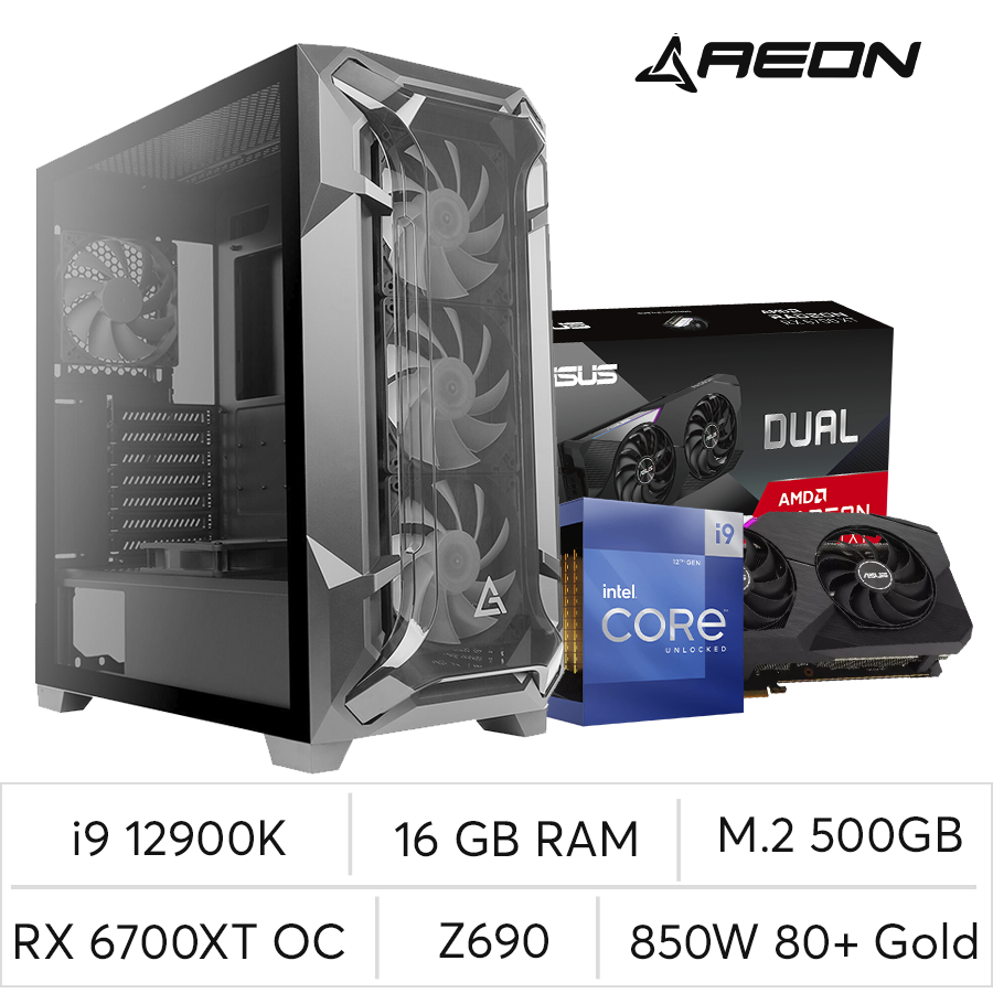 Pc Profecional Deluxe i9 12th RX 6700 XT OC 12GB