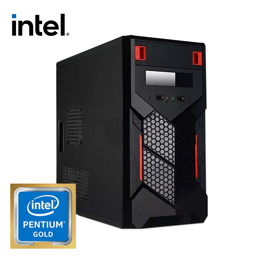 PC Standard G6400, 8GB DDR4, 1TB HDD, H510, Case + 500W, Teclado Mouse y Bocinas