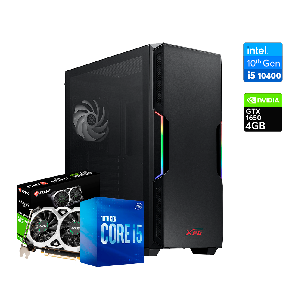 Pc Starker i5 10400, GTX 1650 4GB, DDR4 16GB, M.2 512GB, 500W