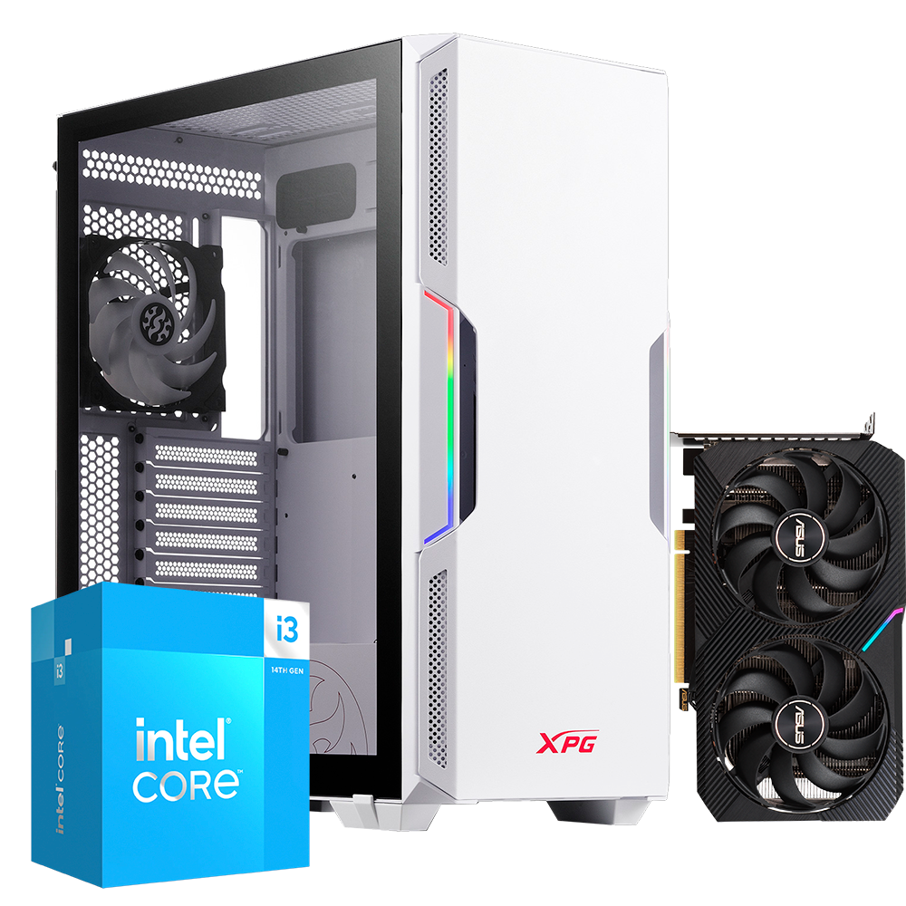 PC STARKER RTX INTEL i3 14100, RTX 3060 12GB, DDR4 16GB, M.2 500GB, 650W 80+ BRONCE