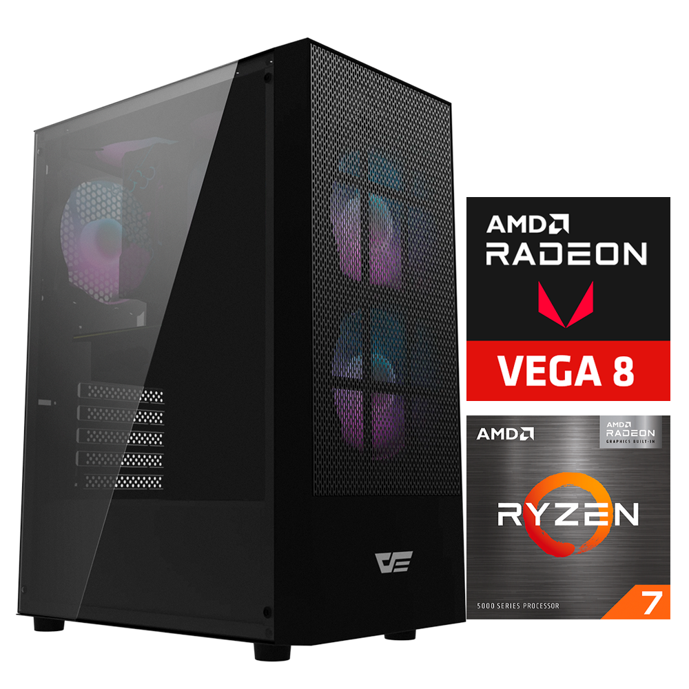 PC ZEN PLUS, Ryzen 7 5700G, 16GB DDR4 RGB, M.2 256GB, B450M, 450W 80+