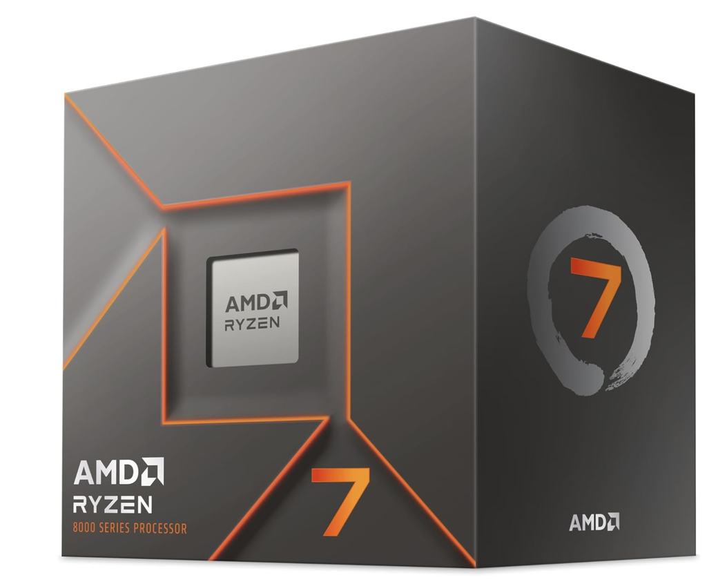 Procesador AMD  Ryzen 7 8700F 8C/16T 4.1-5GHZ  24m AM5 requiere GPU, 100-100001590BOX