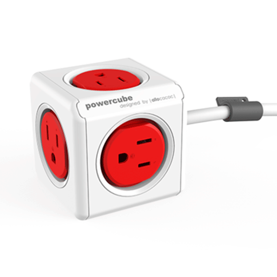 Regulador PowerCube Allocacoc Extended 5 Tomas + extencion 5 pies