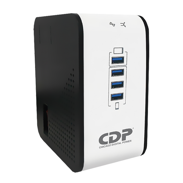 Regulador Voltaje CDP ARV 1000VA 8 Salidas - 4 USB