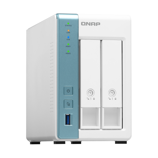 Servidor NAS QNAP TS-231K 2 Slot 3.5"/2.5", 4 Nucleos, 1GB Ram