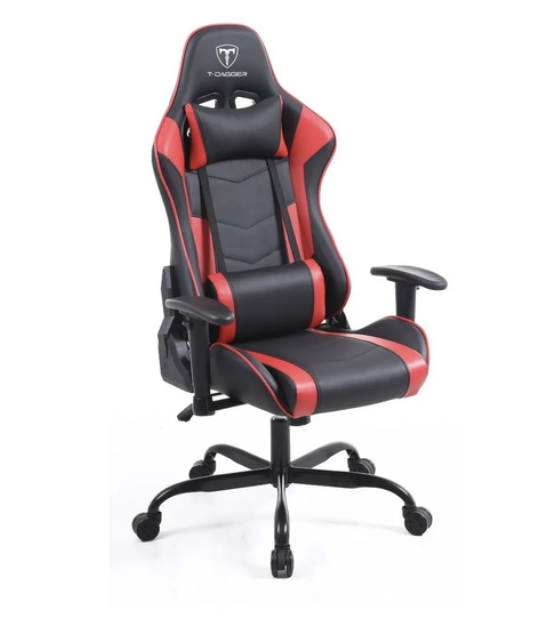 SILLA T-DAGGER MUSTANG - T-TGC700-BR NEGRO/ROJO