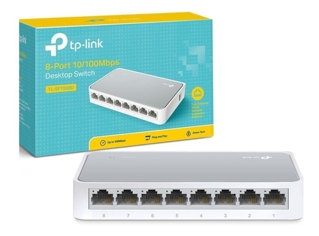 Switch TP-link 8 puertos TL-SF1008D 10/100Mbps