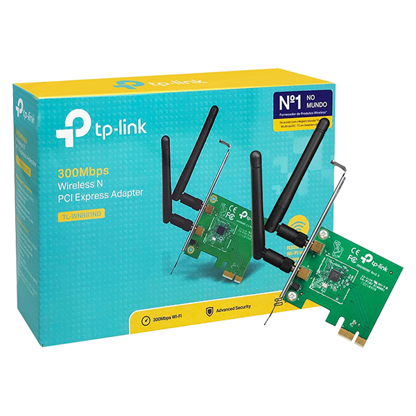 Tarjeta de Red Wireless TP-Link 300Mbps TL-WN881ND PCIe