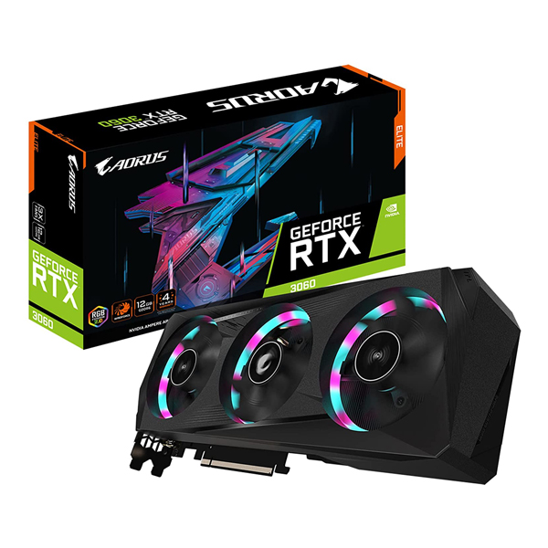 Tarjeta de Video AORUS RTX 3060TI ELITE 8G - Gigabyte GV-N306TAORUS E-8GD