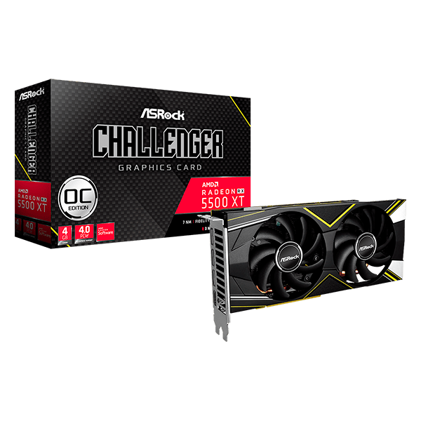 Tarjeta de Video Asrock RX 5500 XT 4GB OC Challenger