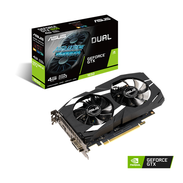 Tarjeta de video Asus 1650 4GB DUAL DUAL-GTX1650-4G