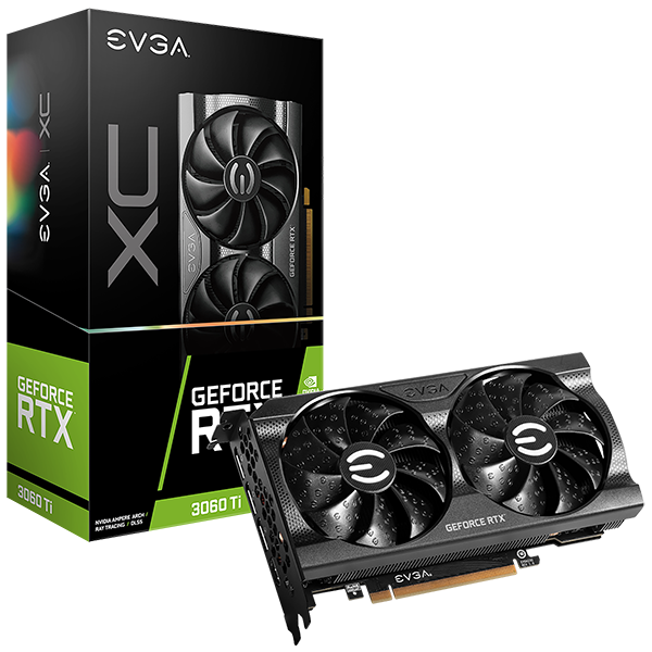 Tarjeta de video EVGA RTX 3060 Ti XC 8GB GDDR6, Dual-Fan, Metal Backplate, LHR 08G-P5-3663-KL