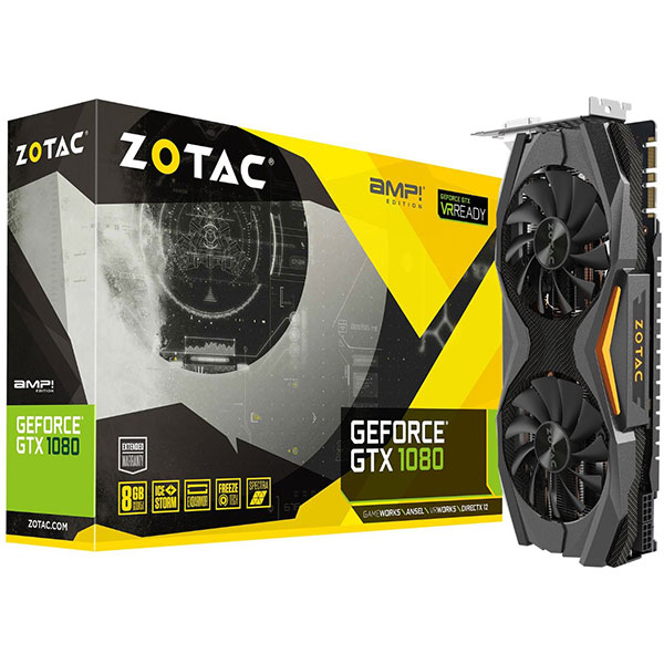 Tarjeta de video GeForce GTX 1080 8GB AMP! Edition 256-Bit Zotac