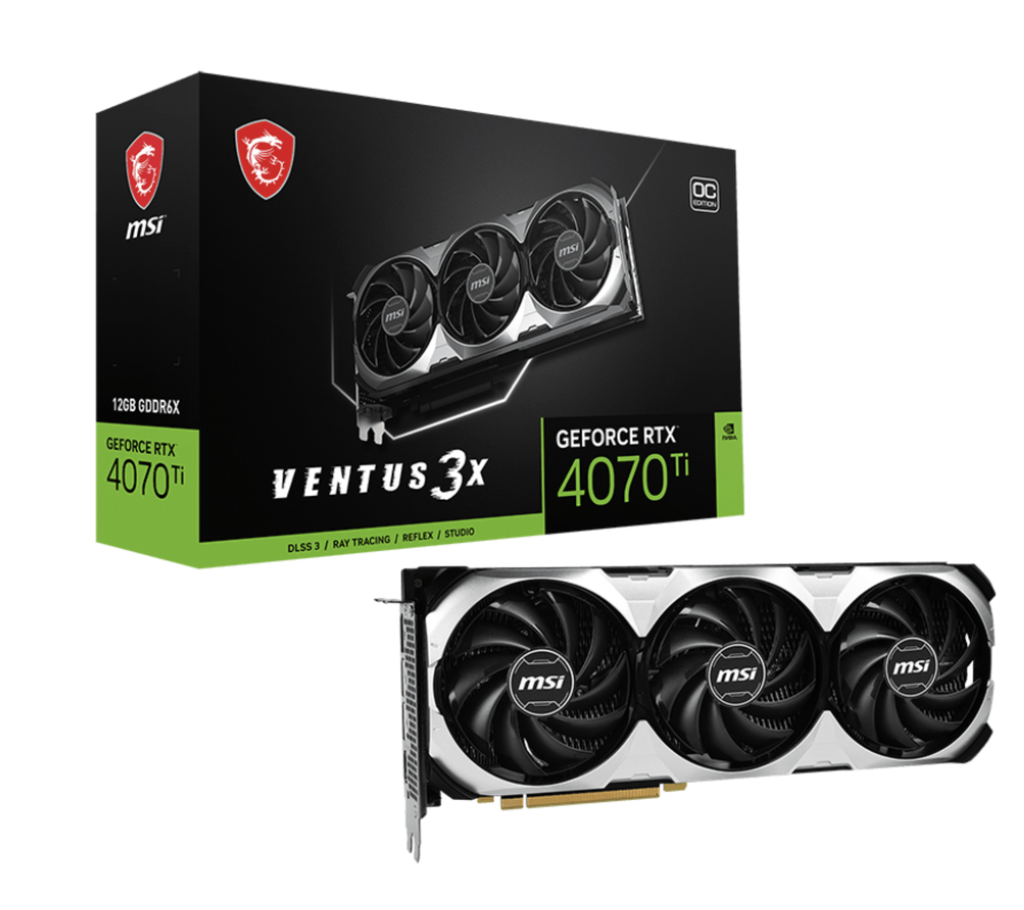 TARJETA DE VIDEO GEFORCE RTX4070 VENTUS 3X 12G OC, 912-V153-414