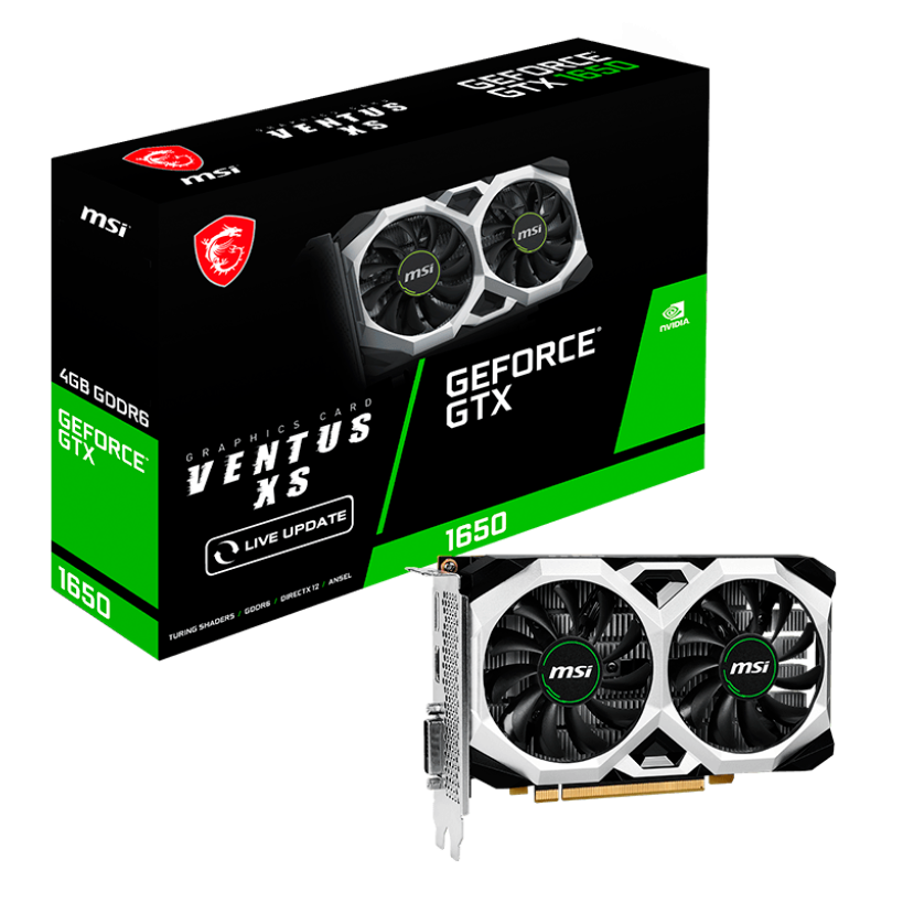 Tarjeta de video GTX 1650 D6 VENTUS XS OC V3 4GB GDDR6 - 824142332849, 912-V812-003