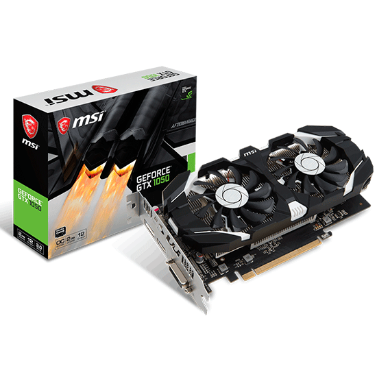 Tarjeta de video  MSI Geforce GTX 1050 2GT OC GDDR5