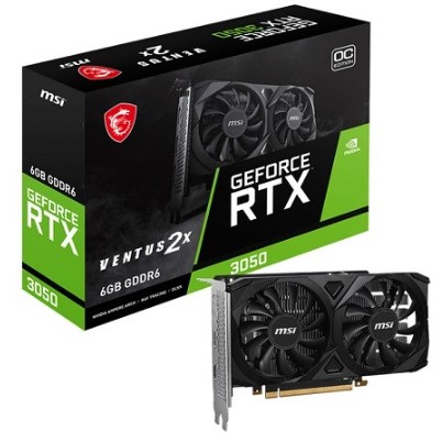 Tarjeta de Video MSI GeForce RTX 3050 Ventus 2x 6G OC, 912-V812-060