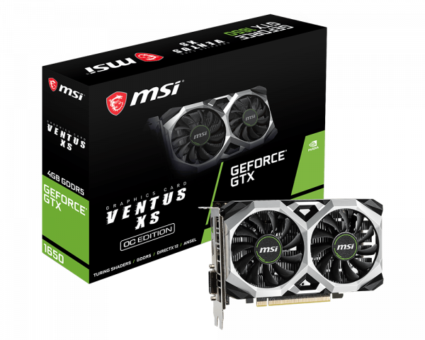 Tarjeta de Video MSI GTX 1650 Ti  4GB OC