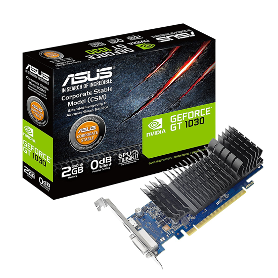 Tarjeta de Video NVIDIA GeForce GT 1030 2GB ASUS