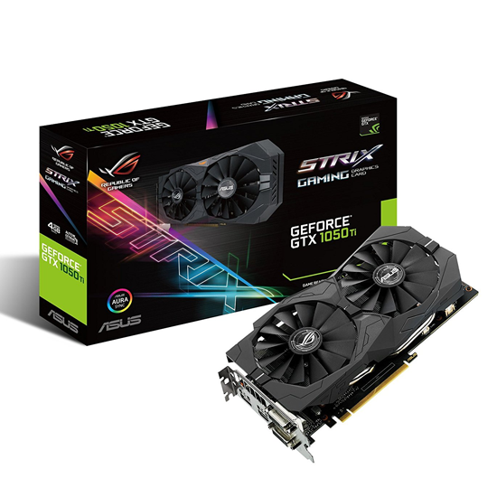 Tarjeta de Video ROG STRIX Nvidia GeForce GTX 1050 Ti 4GB ASUS