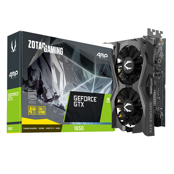 Tarjeta de video ZOTAC GTX 1650 AMP Core 4GB GDDR6  ZT-T16520J-10L