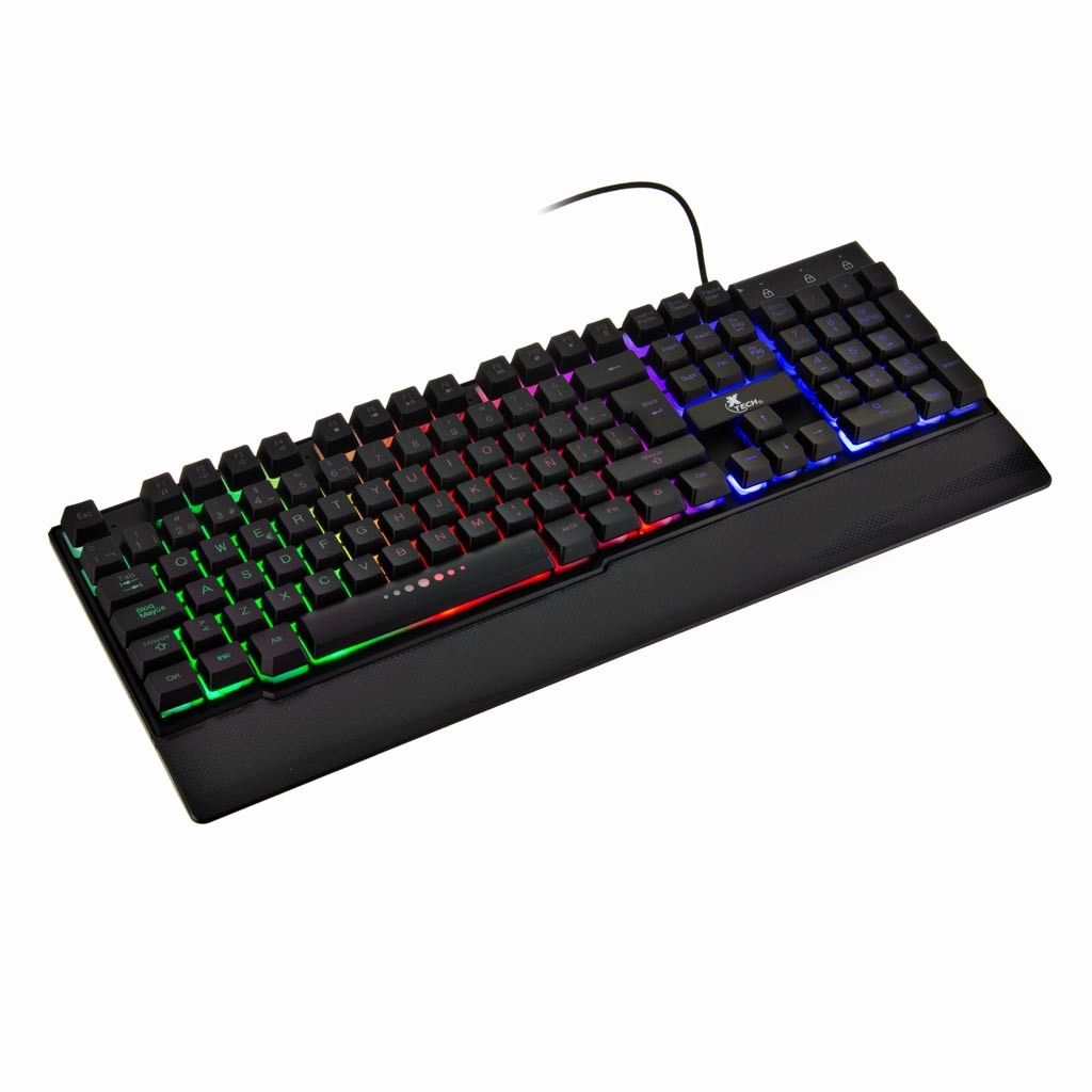 Teclado Gaming Xtech Multimedia, ARMIGER  Multicolor, Backligth USB, XTK-510S