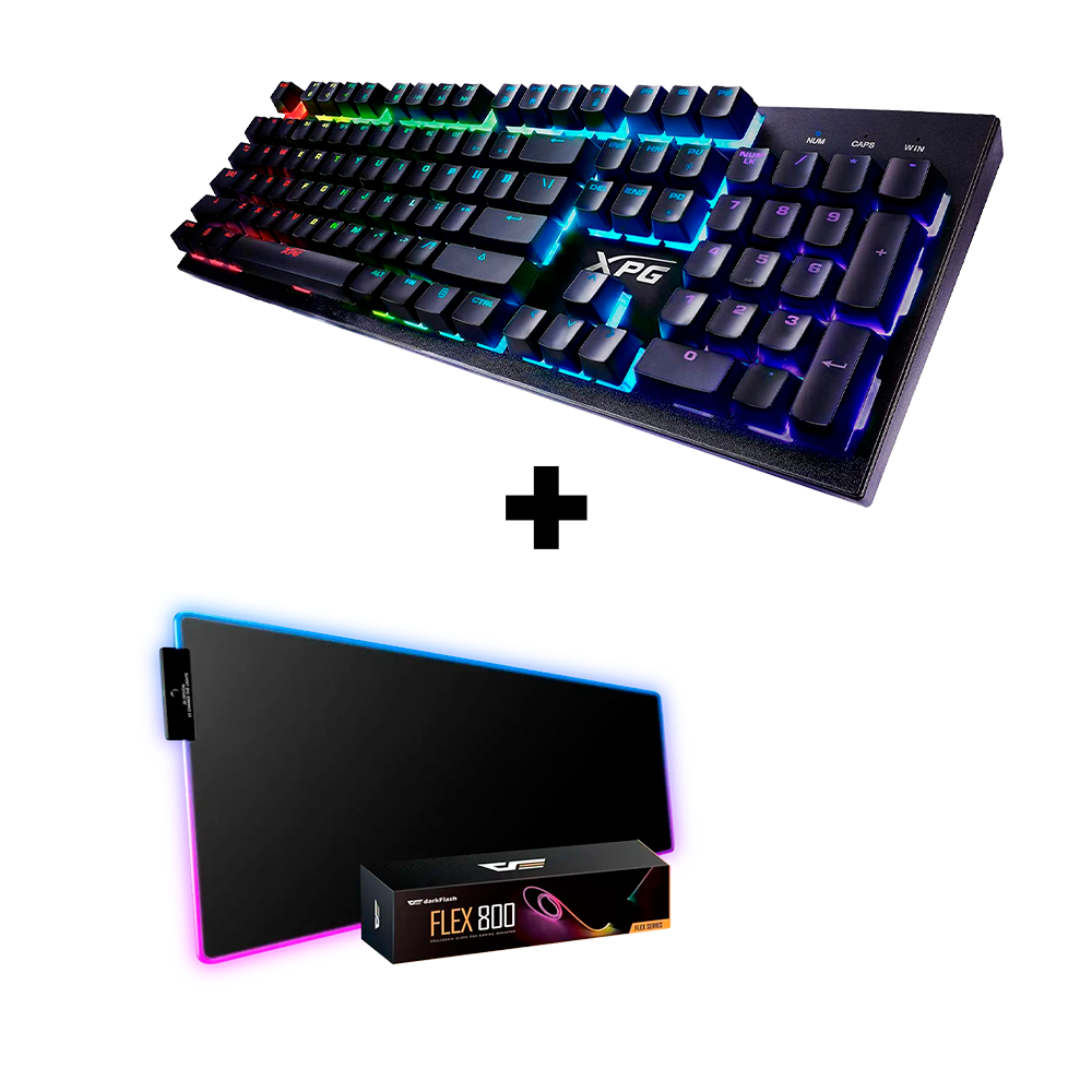 Teclado Gaming XPG Interfarex K10 + Mousepad DarkFlash Flex 800
