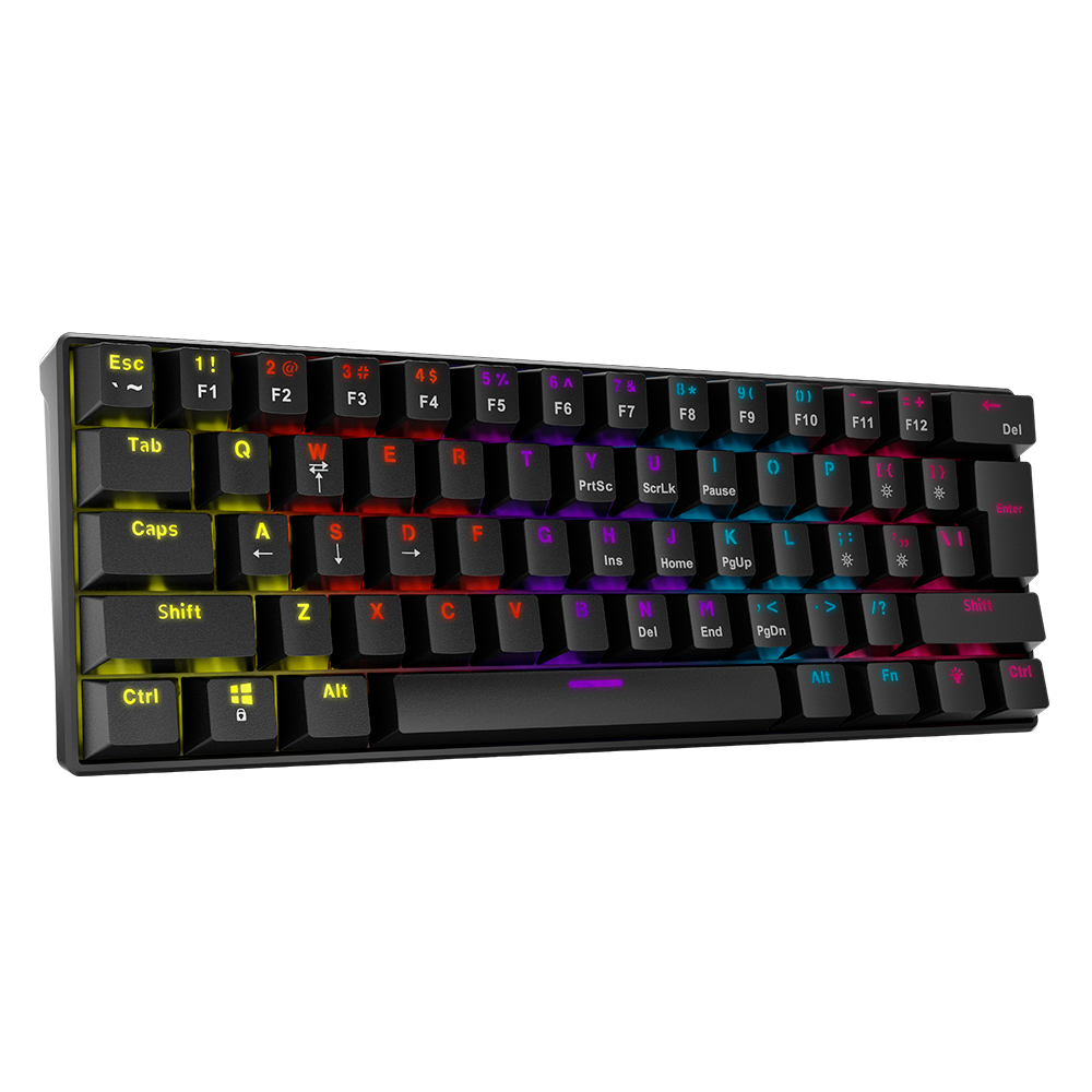 Teclado Mecanico Adata XPG Summoner Mini 60% Outemu Red, USB, ESP RGB Fixed SUMMONERMINI61 RD-BKCES BLACK