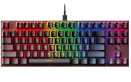 TECLADO MECANICO GAMING FANTECH MK856 MAXFIT87 RGB BLACK