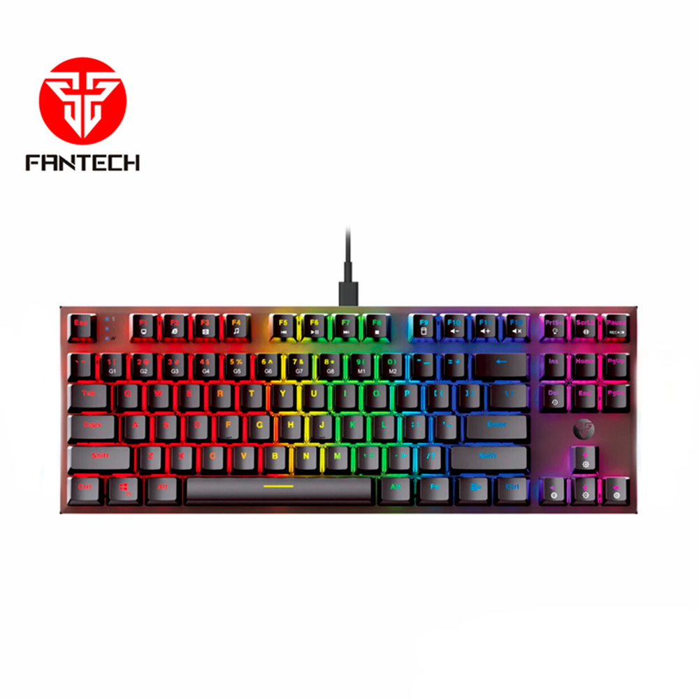TECLADO MECANICO GAMING FANTECH MK856 MAXFIT87 RGB BLACK