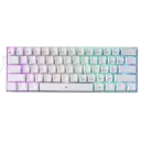 Teclado Mecanico Redragon Gaming Dragonborn Blanco, Switch Red, RGB, Conexión USB, K630W-RGB