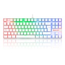 Teclado Mecanico REDRAGON Gaming KUMARA RGB, Switch ROJO, TKL, USB, Blanco - K552RGB-1