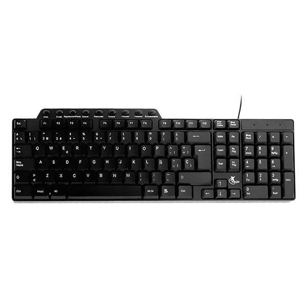 Teclado Xtech XTK-160S Multimedia USB ESP