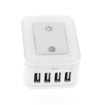 Toma Corriente Forza 4USB con Protector de Sobretensión FWT-4012USB