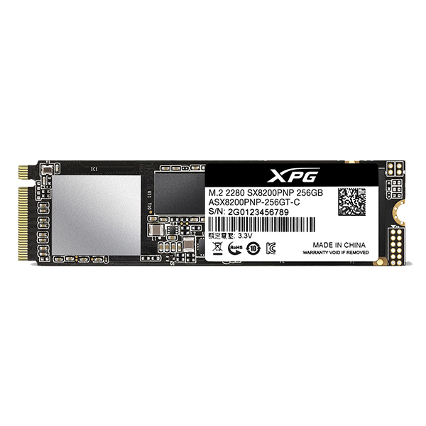 Unidad de estado Sólido ADATA M.2 256GB XPG ASX8200PNP-256GBTLC 2280