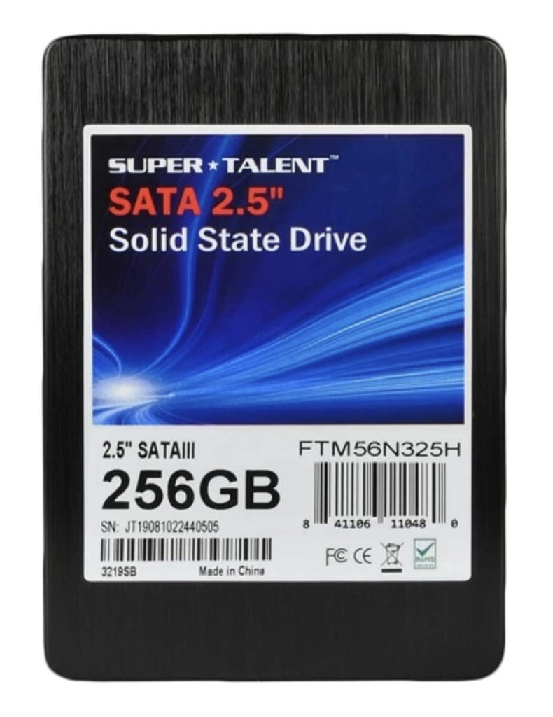 Unidad de Estado Sólido SuperTalent Unidad de estado sólido SSD SATA 6GB/S de 256GB de 2.5" FTM56N325H