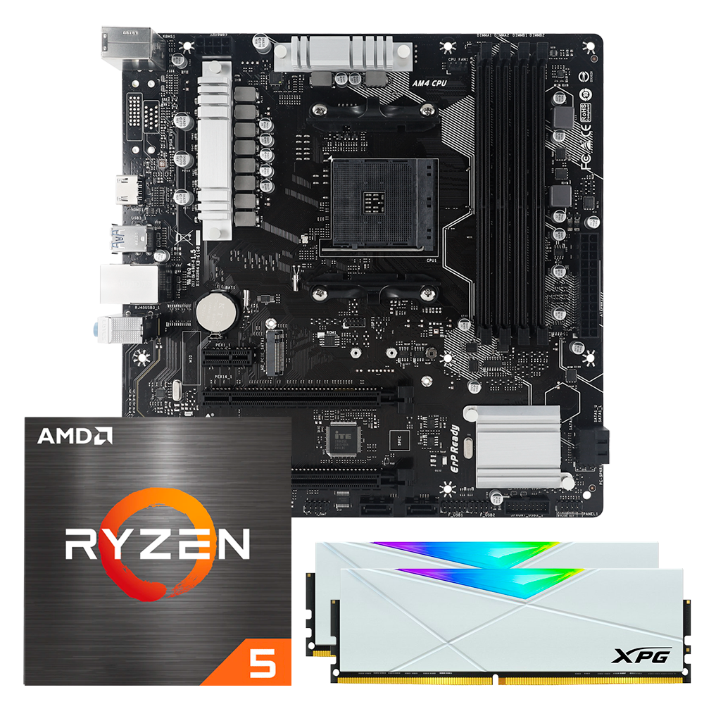 UPGRADE KIT - Ryzen 5 5500 + 16GB DDR4 RGB - B450MX