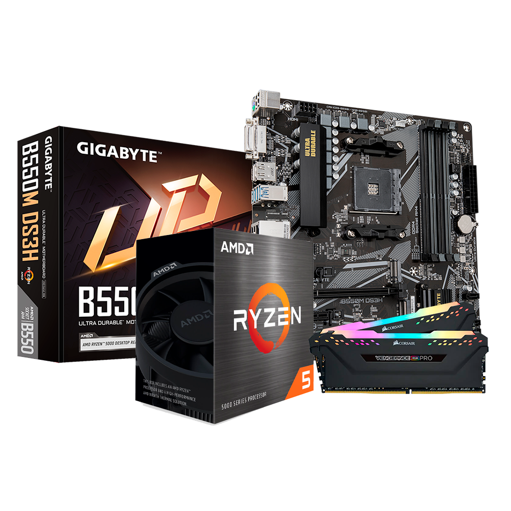 Upgrade Kit Ryzen 5 5500, B550M, 16GB DDR4